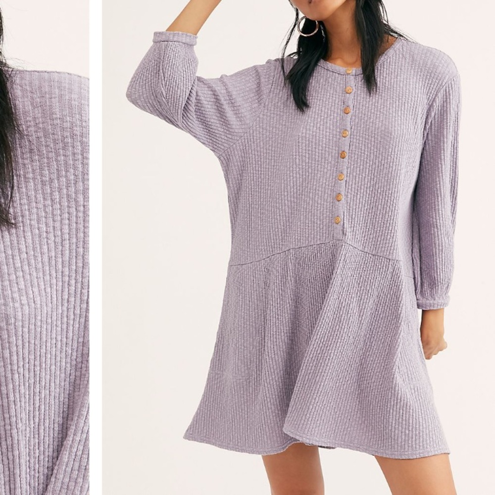 Free people blossom button front dress